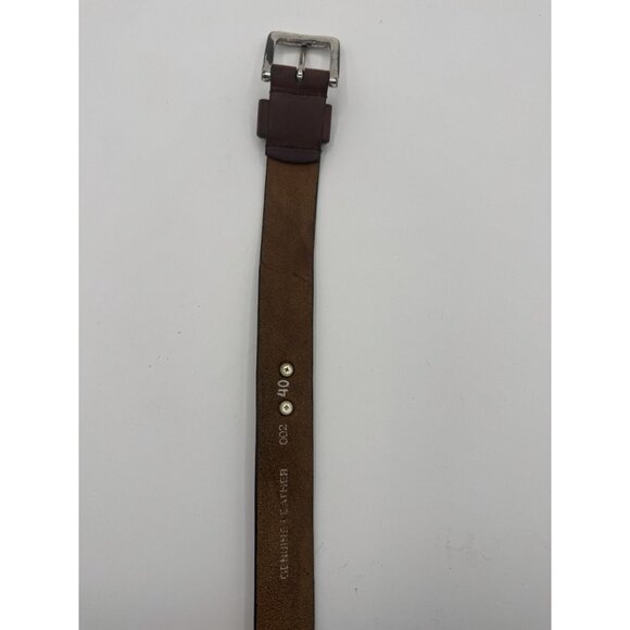 Vintage LSU Tigers Belt Mens 40 Brown Genuine Leather Football Gameday 90s Y2K - Picture 3 of 5